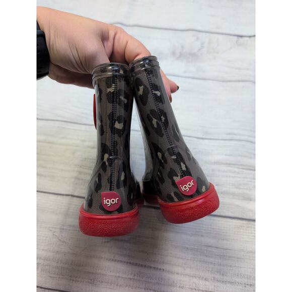 7T Igor Leopard Rain Boots - Picture 4 of 7